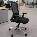 Fauteuil noir en Mesh Réf C0863