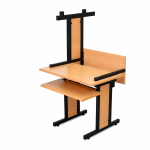 Table ordinateur semi métallique A0601
