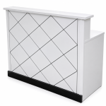 Bureau comptoir d'accueil avec caisson fixe Réf. A0373