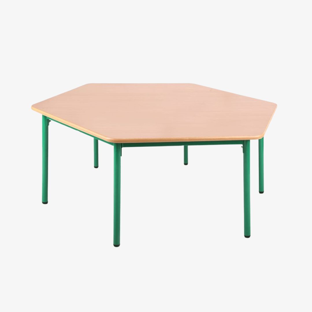 Table-octogonale-avec-pieds-metalliques.-.png Table octogonale avec pieds métalliques. – Image 1