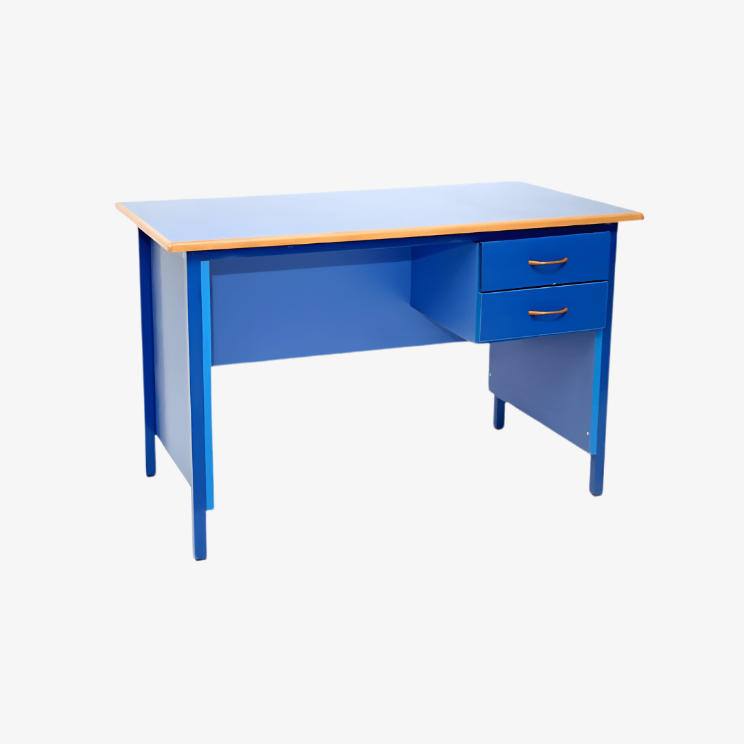 bureau-scolaire-bleu-avec-tiroirs.png Bureau scolaire bleu avec tiroirs – Image 1