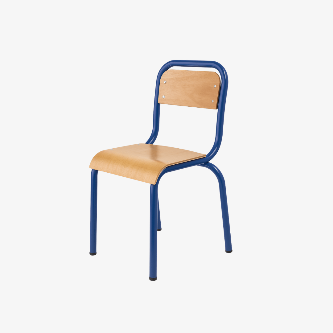 chaise-de-classe-en-acier-tubulaire-et-assise-bois.png Chaise de classe en acier tubulaire et assise bois – Image 1
