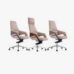Ensemble Fauteuil en cuir biege