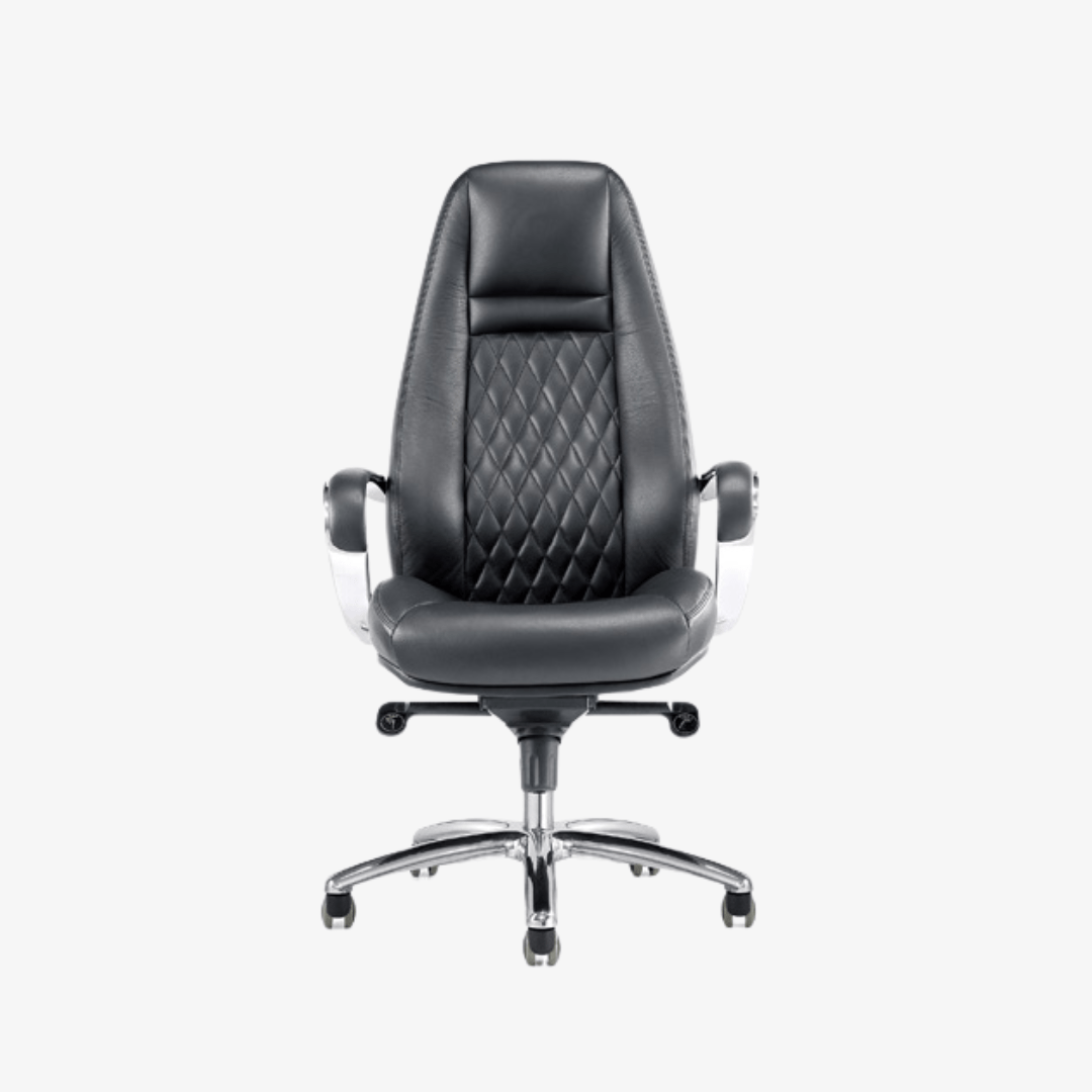 fauteuil-de-direction-en-cuir-a-dossier-haut.png Fauteuil de direction en cuir à dossier haut – Image 1