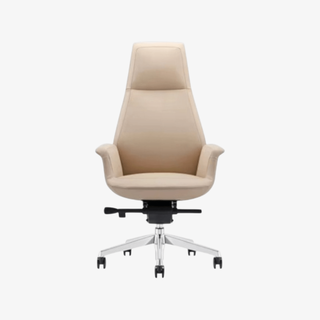 fauteuil-president-en-cuir-taupe.png Fauteuil président en cuir taupe – Image 1
