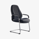 Fauteuil visiteur en cuir synthétique