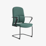 Fauteuil visiteur vert