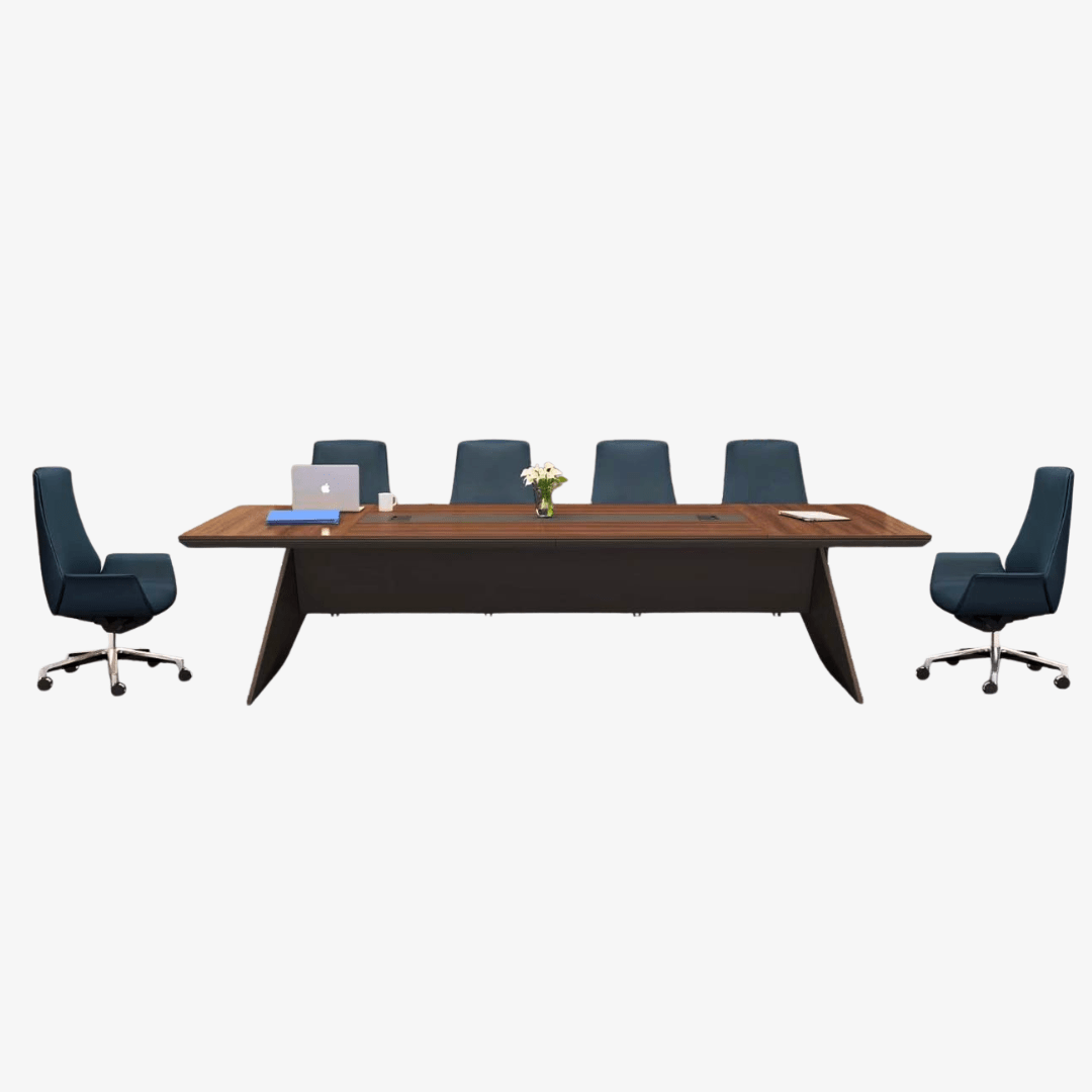 table-de-reunion-moderne-pour-bureaux-dentreprise.png Table de réunion professionnelle en bois pour bureau moderne – Image 1